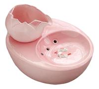 Ceramic Pet Water Fountain, 1L USB Ceramic Automatic Circulating Pet Drinking Fountain with Ultra-Quiet Pump and Replacement Filters, Over-Power Protection, splash-proof design, for Cat and Small Dogs