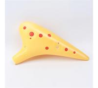 Ceramic Piccolo 12 Hole Alto AC Ocarina For Beginners In The Key Of C(Yellow 12-hole AC model)