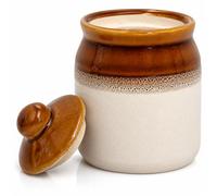 Ceramic Pickle Jar with Lid Kitchen Food Storage Canister Sugar Salt Spices