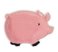 Ceramic Pig Spoon Rest for Kitchen Counter and Stove Top Spoon Holder