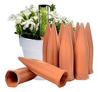 Ceramic Plant Waterer Terracotta Self Watering Spikes for Vacation or Holiday (10Pack)