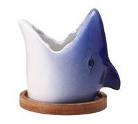 Ceramic Planter - Flower Pot Cactus Container, Indoor Plant Holder for Windowsill Bedroom Living Room, Decorative Ceramic Plant Pot, Flower Container for Desk or Table Display