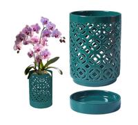 Ceramic Planter - Multi-Hole Design, Ceramic Pots for Plants | Planting Pot for Indoor Outdoor Garden Gardening House Outside Planting Watering