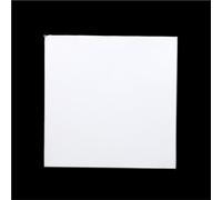 Ceramic Plate Machinable Corundum Board, Thin Alumina Sheet UV Resistant, Square Sheets 1pc(101.6x101.6x0.6mm)