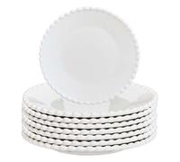 Ceramic Plates Beaded Edge Table Crockery Set for 8 (Side Plates)