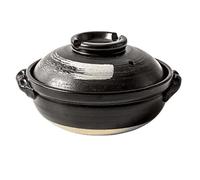Ceramic Pot, Clay Pot Stone Pot with Lid,Double Handle Pure Ceramic Tureen Soup(900ml Small Pot)