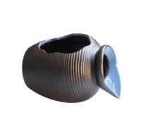 Ceramic Pot Fountain Spitter for Fish Tank, Pond Spitter, Garden Outdoor Water Feature Planter, Decorative Sculpture, Charming Lawn Ornament for Backyard(18 * 13.8 * 11.5cm/7 * 5.4 * 4.5in)