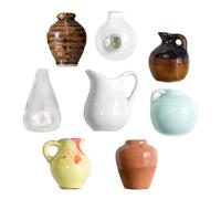 Ceramic Pot Magnets - Cute Magnetic Ceramic Pots for Refrigerator | Kitchen Fridge Magnets for Pot Cute Plant | Fridge Magnet Door | Home Decoration Law