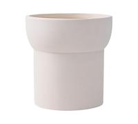 Ceramic Pots for Houseplants - White Ceramic Plant Pots | Enameled Houseplant Container with Drainage Holes for Table, Floor, Cactus, Aloe, Monstera, Or