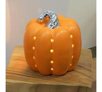 Ceramic Pumpkin Tealight Candle Holders Cut Out Hole Halloween Festival Decoration (Orange)