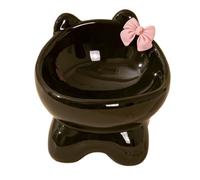 Ceramic Raised Cat Bowl - Food Accessory, Non-Slip Bowl | Stylish and Functional Style for Better Eating and Preventing Health Problems, Ergonomic Design