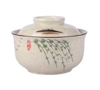 Ceramic Ramen Bowl Set with Lid - 800 ml Soup Bowls for Pho, Cereals, Soup, Asian Tableware - Microwave and Dishwasher Safe