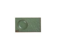 Ceramic retro gradient glaze special-shaped pendulum plate fresh and exquisite personality color glaze -7.5-inch rectangular plate-red green