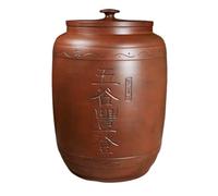 Ceramic Rice Storage Container with Sealed Lid, Kitchen Grain Dispenser for Rice, Flour, and Sugar
