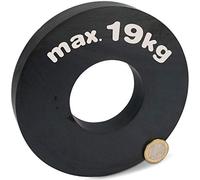 Ceramic Ring Magnet Ferrite Y30 - Ø140 x Ø63 x 17mm - Adhesive Force 19kg - Magnetic Rings - Hard Ferrite Permanent Magnets - Max. Temperature: 250°C - Quality: Anitsotrop - Axially magnetized