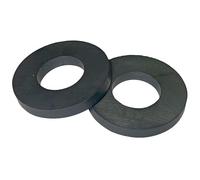 Ceramic Ring Magnets, 1.75" Outer Diameter, 0.865" Inner Diameter, 0.225" Thick (Pack of 2)