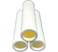 Ceramic Rods,Ceramic Tube, 4pcs Alumina Ceramic Tube High Temperature Resistance, Hollow Thermocouple Protection Tubing(10x14x100mm)