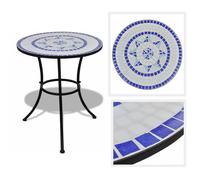Ceramic Round Mosaic Garden Table 3 color Bistro Coffee Desk Balcony 60×70 cm