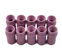 Ceramic Sandblaster Nozzle Tip For Air Siphon Sand Blasting Tool With High Wear Resistance And Long Life For Marble Engraving And Metallurgical Casting Deoxidization Pink 35mm Length 10 Pieces(6mm)