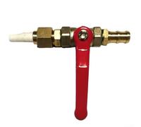 Ceramic Sandblasting Gun Assembly, Valve Type Sand Blaster Tools with Brass Ball Valve and Connector Replacement