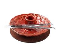 Ceramic Santo Burner - llotus Pattern ssage Tray, Incense Holder, ppalo Santo Stick Burner Ash Collector | Ideal for Meditation Yoga Home Altar Spiritual Cleansing Relaxation Ritual Aromatherapy Wood