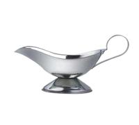 Ceramic Sauce Pitcher， Sauce Milk Pitcher Restaurant Home Steak Bucket Western Salad Cup Thickened Gravy Boat(Silver,14.5x8cm)