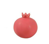 Ceramic Simulated Pomegranate Vase,Fruit Shaped Flower Vase, for Home Wedding Table Office(Pink)