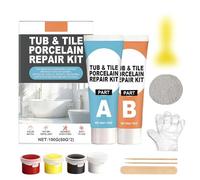 Ceramic Sink Repair Kit with Tools,Bath Repair Kit White Invisible for Chips/Dents/Cracks/Holes on Porcelain/Ceramic More Colour Choices