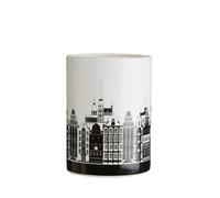 Ceramic Skyline Tumbler White Black Smooth Dolomite Material