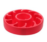 Ceramic Slow Feeder Dog Bowl for Healthy Eating, Red Pp Travel