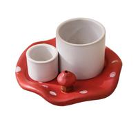 Ceramic Smudge Bowl - Decorative Mushroom Incense Holder Tray for Burning Sticks Candles, Zen Aromatherapy Tray Ash Catcher for Meditation, Relaxation Decor, Smudge Bowl | Living Room Bedroom Home Use