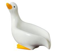 Ceramic Soap Dish - Ceramic, 7.67 x 3.93 x 5.51 Inch Duck Bowls | Cute Animal Drain Tray, High Temperature Fired Holder for Soap Bars, Bathrooms, Kitchens, Sinks, Tubs, Washti