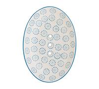 Ceramic soap dish Ollo handpainted with holes for water drainage 14 x 9.5 x 2 cm