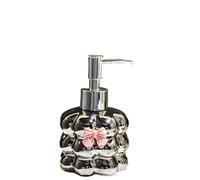 Ceramic Soap Dispenser 1pcs Ceramic Hand Sanitizer Bottle Press-Type Soap Dispenser For Home Bathroom And Toilet Refillable Liquid Container(Silver)