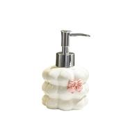 Ceramic Soap Dispenser 1pcs Ceramic Hand Sanitizer Bottle Press-Type Soap Dispenser For Home Bathroom And Toilet Refillable Liquid Container(WHITE)