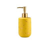 Ceramic Soap Dispenser, 300ML Gold Marble Lotion Pump Bottle for Bathroom Shampoo Conditioner Refill Container