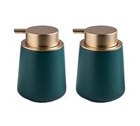 Ceramic Soap Dispenser Bottle Large-Capacity Shower Gel Shampoo Press Pump Bottle Fillable Bathroom Empty 400ml Rust Free Elegant and Modern Design Perfect for Farmhouses Kitchen Decor Add that Touch