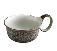 Ceramic Soup Bowl with Handles, 800ml Large Soup Mug Microwave and Dishwasher Safe