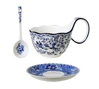 Ceramic Soup Bowls 500ml Microwavable Ceramic Hand-Painted