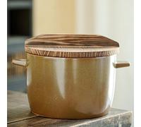 Ceramic Soup Pot with Lid, Versatile Casserole for Household Use, Ideal for Instant Noodles and Hot Pot Dishes