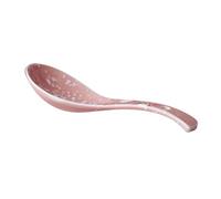 Ceramic Soup Spoon Hand Painted Japanese Style for Restaurant Serving | Pink Ceramic Finish, Sturdy for Hot Boiling Water, Elegant Tableware for Tong Sui and Soups