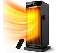 Ceramic Space Heater 2000W 90° Oscillation ECO Mode Remote 24H Timer Thermostat