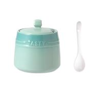Ceramic Spice Jar,Condiment Storage Container,Sugar Pot with Lid,Kitchen Seasoning Box,Seasoning Storage Jar