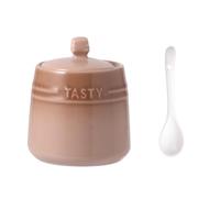 Ceramic Spice Jar,Condiment Storage Container,Sugar Pot with Lid,Kitchen Seasoning Box,Seasoning Storage Jar