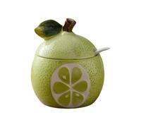 Ceramic Spice Jar, Fruit Shaped Sugar Bowl,Salt Sugar Jar,Japanese StyleSpice Container,Spice Storage Jar,Multifunctional Oil Bottle(Style 4)