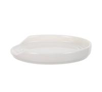 Ceramic Spoon Rest Cat Paw Heat Resistant White Kitchen Holder | 5.9 X 4.7 Inch Glazed Stoneware, Stove Top and Sink Side Use, for Spoons and Tongs