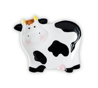 Ceramic Spoon Rest Cow Design for Stove Top and Kitchen Counter