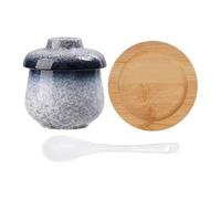 Ceramic Steaming Pot - Heat Resistant Small Soup Bowl, Leakproof Design for Safe Cooking, Compact Custard Maker for Egg and Noodles, Glazed Tableware, Premium Kitchen Cookware for Desserts Vegetables