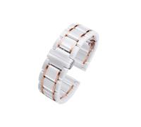 Ceramic Steel Watch Band Fit for Huawei Watch GT5 41mm 46mm PRO 42mm/Ultimate Men Women Watch Strap(White Rose Gold 2,For GT5 41mm)