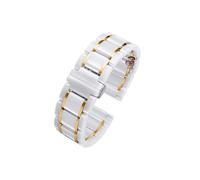 Ceramic Steel Watch Band Fit for Huawei Watch GT5 41mm /GT5 46mm/GT5 PRO 42mm /GT5 PRO 46mm /GT5 Ultimate Men Women Watch Strap(White Gold 2,For GT5 41mm)